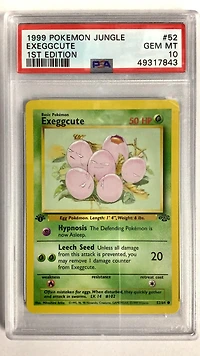 1999 Pokemon Jungle 52 Exeggcute 1st Edition PSA