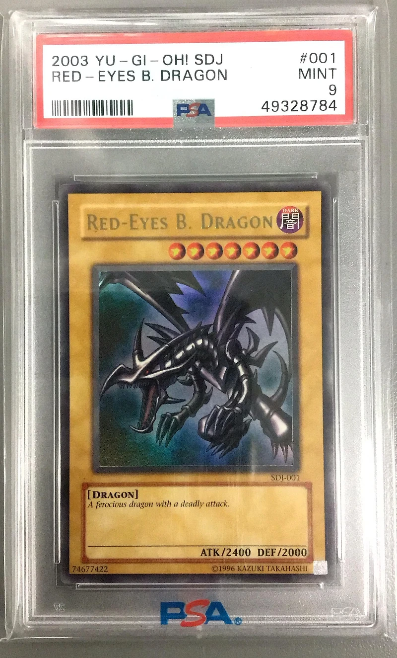 2003 Yu-gi-oh! Starter Deck: Joey 001 Red-eyes B. Dragon PSA