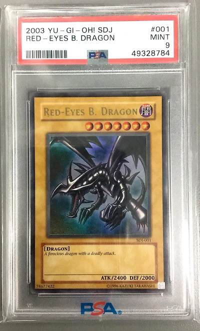 2003 Yu-gi-oh! Starter Deck: Joey 001 Red-eyes B. Dragon PSA