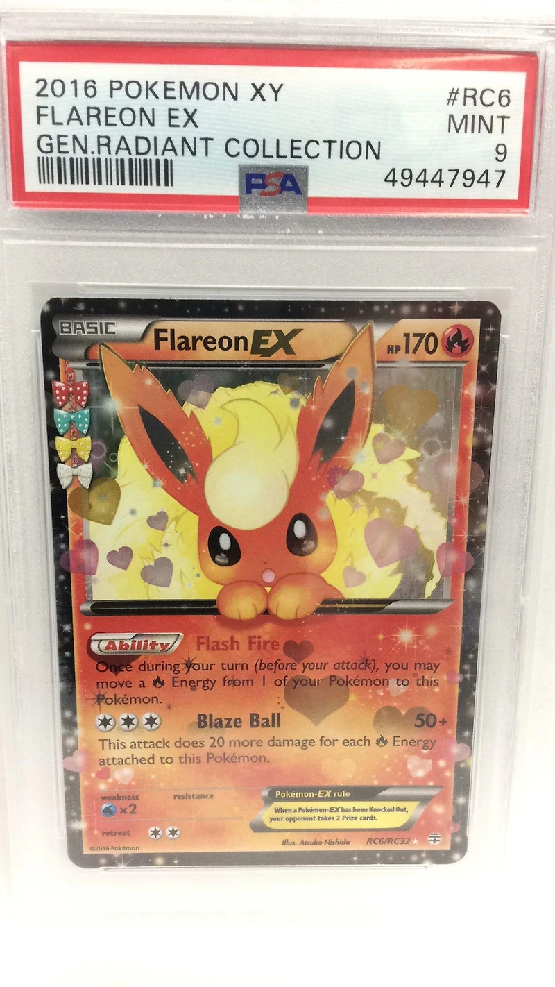 2016 Pokemon Xy Generations Radiant Collection Rc6 Flareon Ex PSA