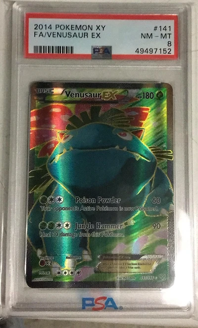 2014 Pokemon Xy 141 Full Art/venusaur Ex PSA