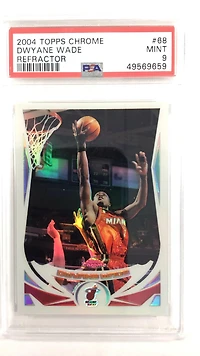 2004 Topps Chrome 68 Dwyane Wade PSA 9