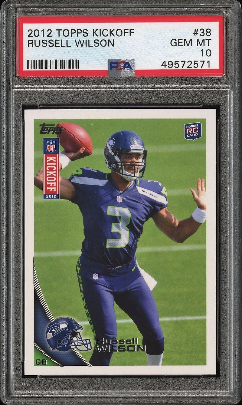 2012 Topps Kickoff 38 Russell Wilson PSA 10