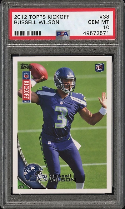 2012 Topps Kickoff 38 Russell Wilson PSA 10