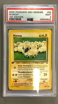 2000 Pokemon Neo Genesis 1st Edition 65 Mareep PSA