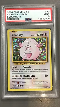 2016 Pokemon Xy Evolutions 70 Chansey-holo PSA
