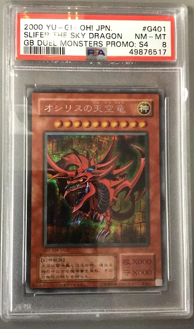 2000 Yu-gi-oh! Japanese Gameboy Duel Monsters Promos: Ser. 4 G401 Slifer The Sky Dragon PSA