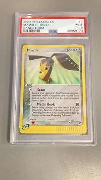2003 Pokemon Ex Sandstorm 9 Mawile-holo PSA 9