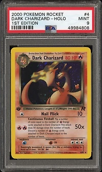 2000 Pokemon Rocket 4 Dark Charizard-holo 1st Edition PSA 9