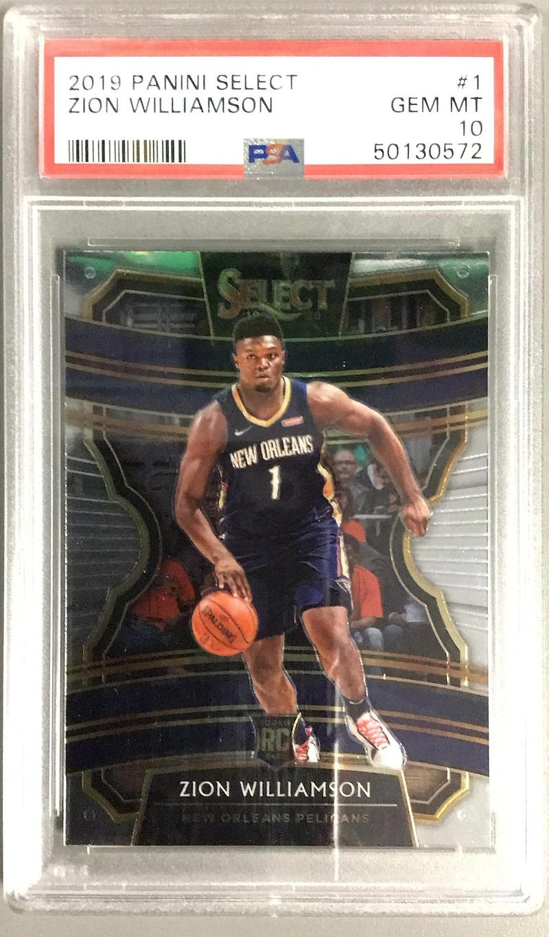 2019 Panini Select 1 Zion Williamson PSA 10