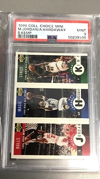 1996 Collector's Choice Mini Shawn Kemp/michael Jordan/anfernee Hardaway PSA 9