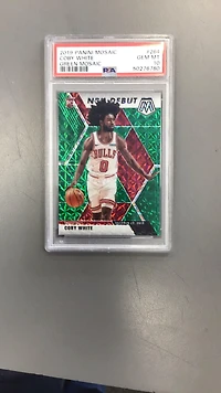 2019 Panini Mosaic 264 Coby White Green Mosaic PSA 10