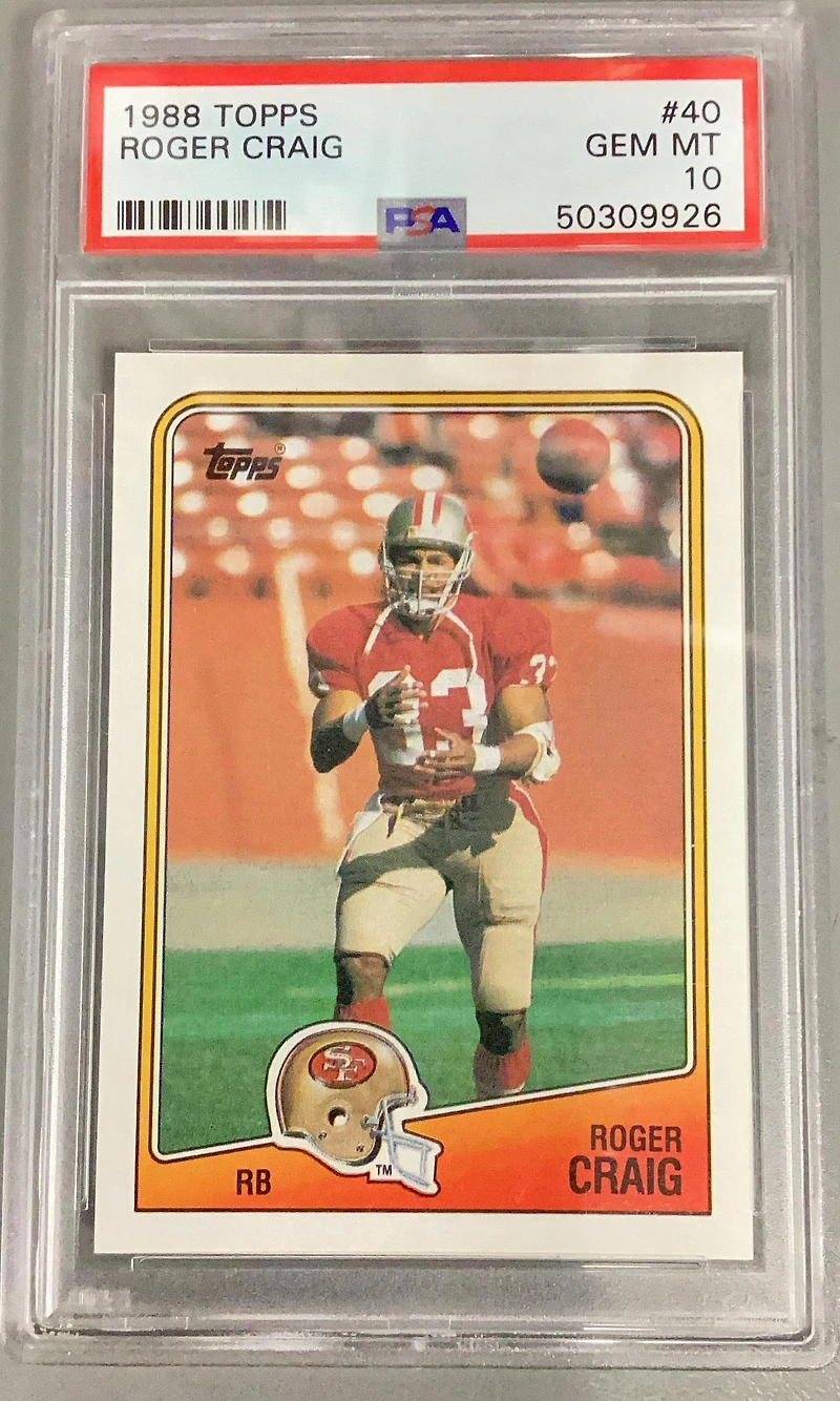 1988 Topps 40 Roger Craig PSA 10