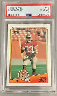 1988 Topps 40 Roger Craig PSA 10