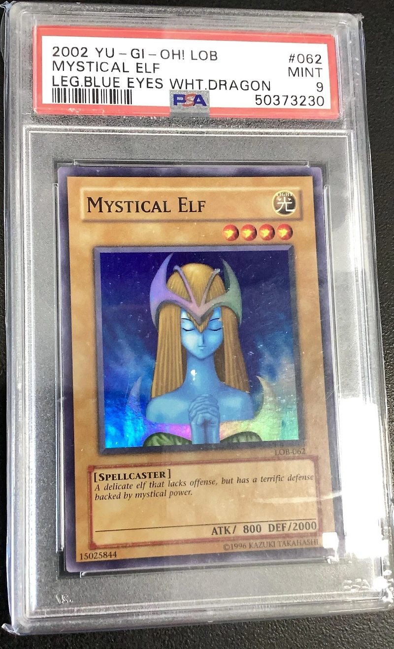 2002 Yu-gi-oh! Lob-legend Of Blue Eyes White Dragon 062 Mystical Elf PSA