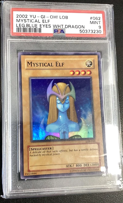 2002 Yu-gi-oh! Lob-legend Of Blue Eyes White Dragon 062 Mystical Elf PSA 9