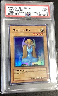 2002 Yu-gi-oh! Lob-legend Of Blue Eyes White Dragon 062 Mystical Elf PSA