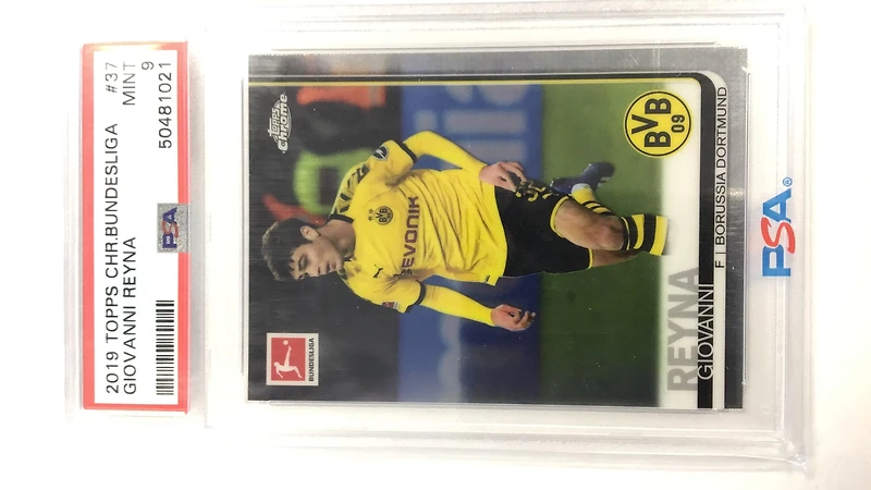 2019 Topps Chrome Bundesliga 37 Giovanni Reyna PSA 9