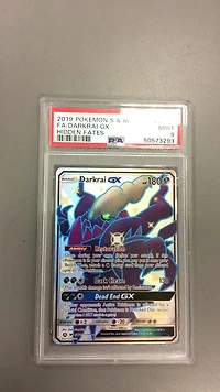 2019 Pokemon Sun & Moon Hidden Fates Sv70 Fa/darkrai Gx PSA
