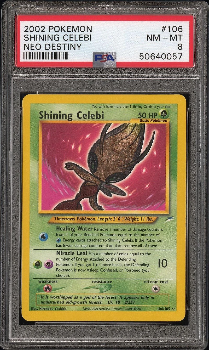 2002 Pokemon Neo Destiny 106 Shining Celebi PSA