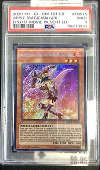 2020 Yu-gi-oh! The Dark Side Of Dimensions Movie Pack Secret Edition Ens15 Apple Magician Girl 1st Edition PSA