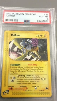 2003 Pokemon Skyridge 28 Raikou PSA