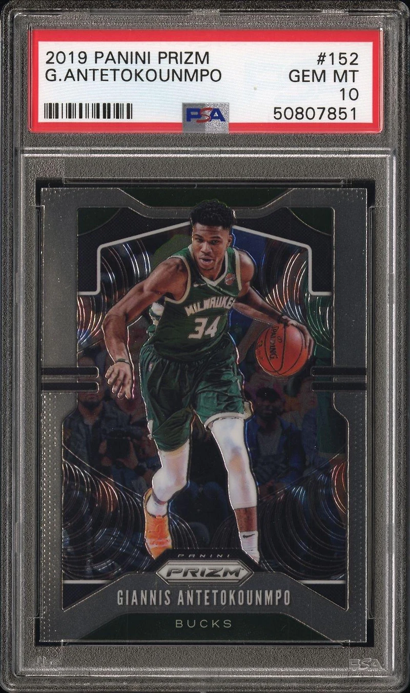 2019 Panini Prizm 152 Giannis Antetokounmpo PSA