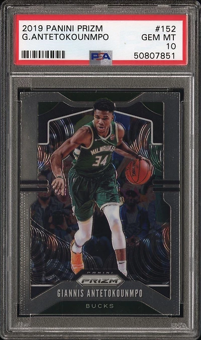2019 Panini Prizm 152 Giannis Antetokounmpo PSA