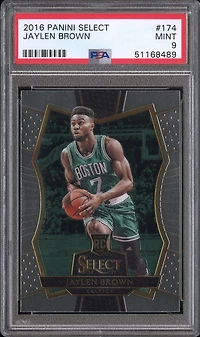 2016 Panini Select 174 Jaylen Brown PSA 9