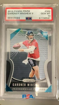 2019 Panini Prizm 322 Gardner Minshew Ii PSA 10