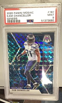 2020 Panini Mosaic 187 Kam Chancellor Genesis PSA 9