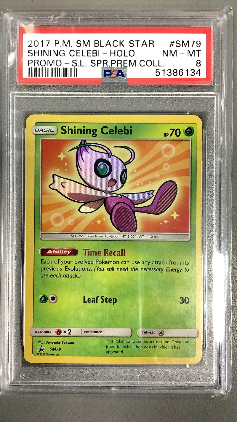 2017 Pokemon Sm Black Star Promo Sm79 Shining Celebi PSA