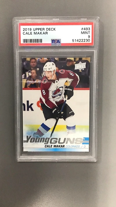 2019 Upper Deck 493 Cale Makar PSA 9