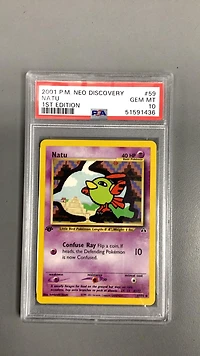 2001 Pokemon Neo Discovery 59 Natu PSA