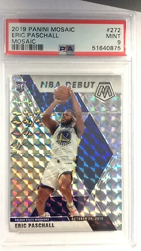 2019 Panini Mosaic 272 Eric Paschall Mosaic PSA 9
