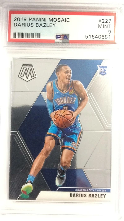 2019 Panini Mosaic 227 Darius Bazley PSA