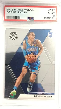 2019 Panini Mosaic 227 Darius Bazley PSA