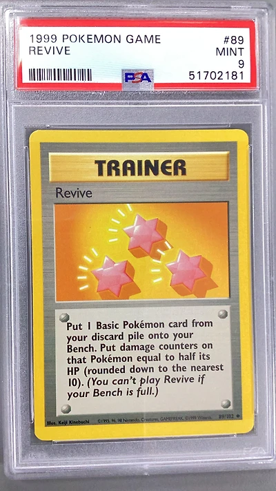 1999 Pokemon Game 89 Revive PSA 9