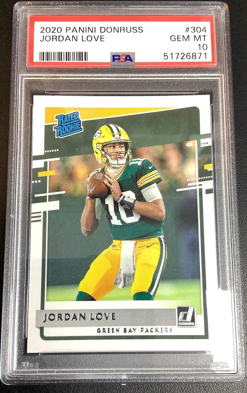 2020 Panini Donruss 304 Jordan Love PSA