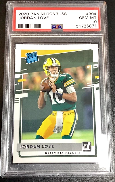 2020 Panini Donruss 304 Jordan Love PSA