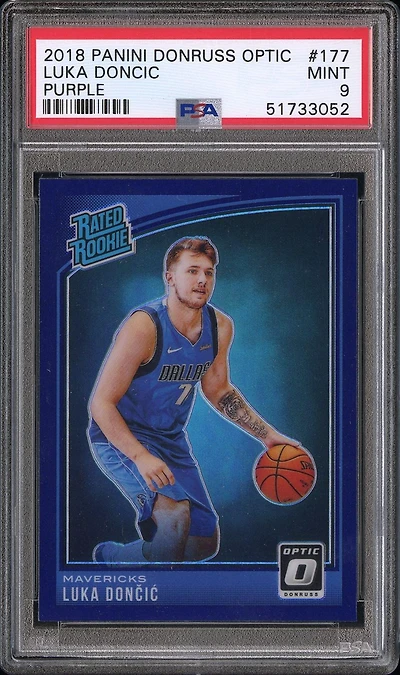 Panini Donruss Optic Luka Doncic Purple PSA