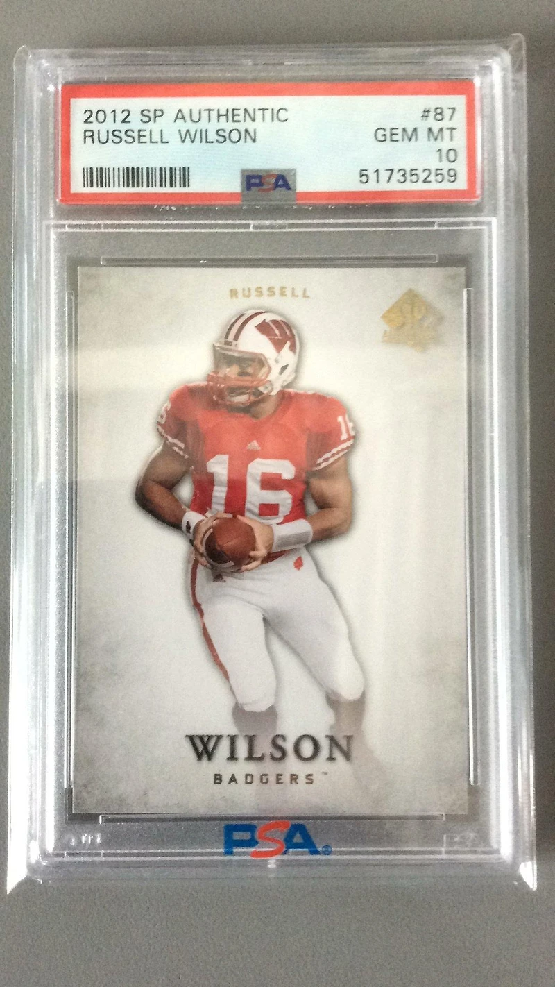 2012 Sp Authentic 87 Russell Wilson PSA 10