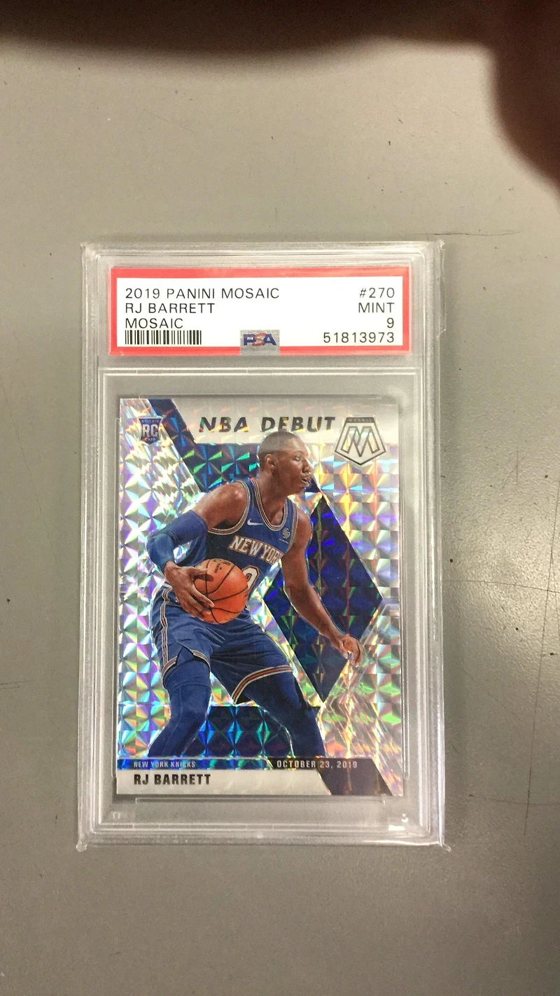 2019 Panini Mosaic Rj Barrett Mosaic PSA 9