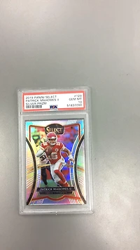 2019 Panini Select 129 Patrick Mahomes Ii Silver Prizm PSA 10