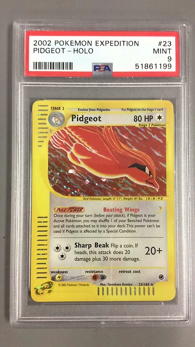 2002 Pokemon Expedition 23 Pidgeot-holo PSA