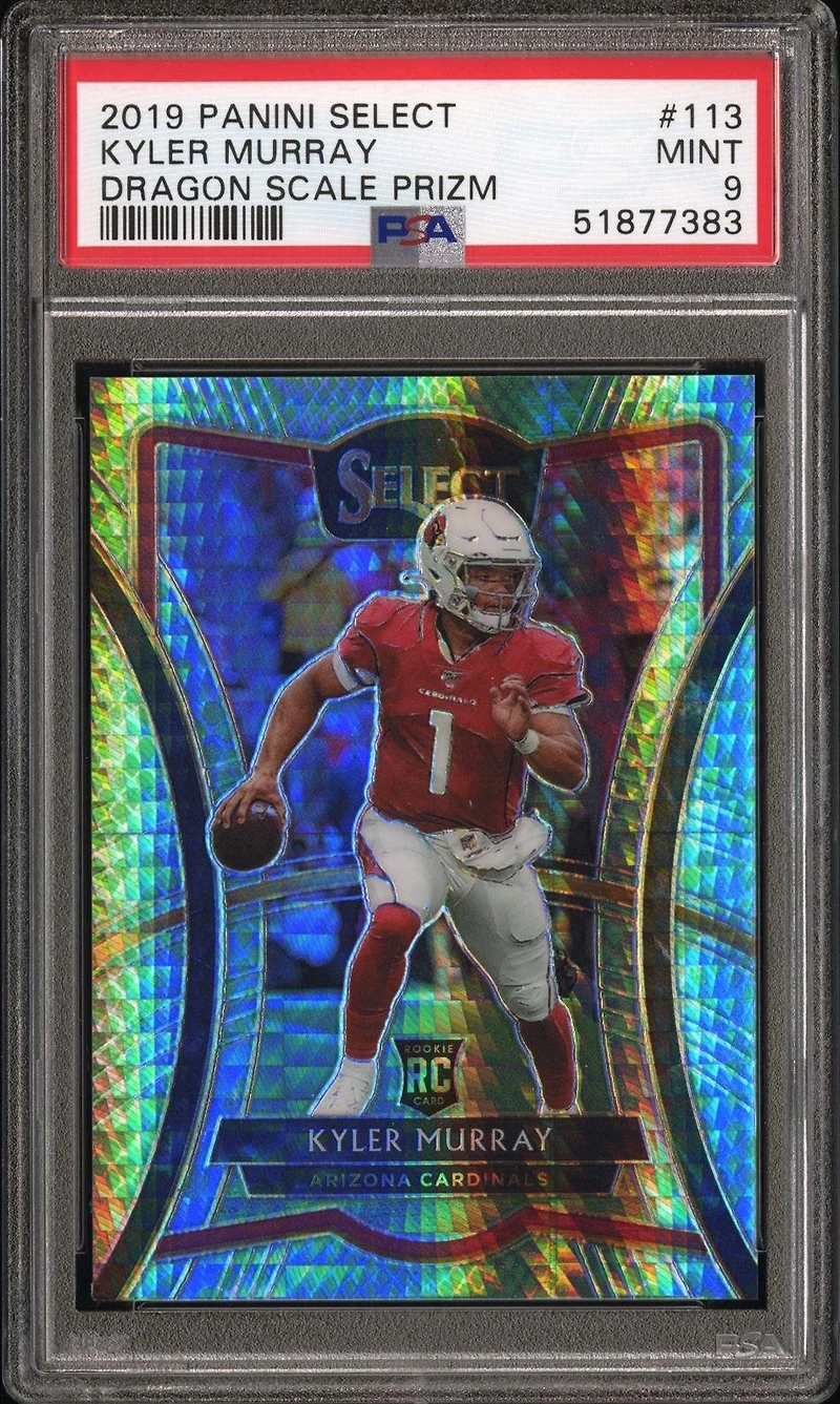2019 Panini Select 113 Kyler Murray Dragon Scale Prizm PSA 9