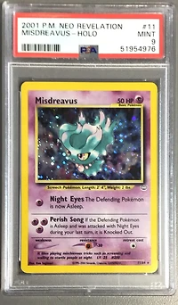 2001 Pokemon Neo Revelation 11 Misdreavus-holo PSA