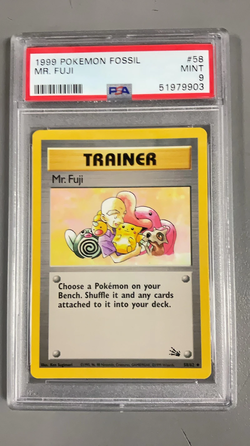 1999 Pokemon Fossil 58 Mr. Fuji PSA