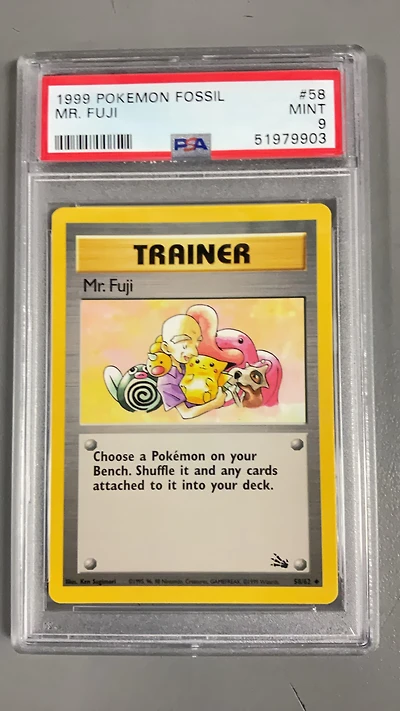 1999 Pokemon Fossil 58 Mr. Fuji PSA