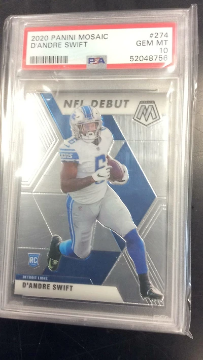 2020 Panini Mosaic 274 D'andre Swift PSA 10